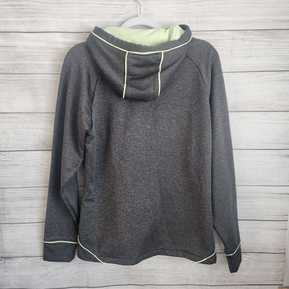 cabela's large gray green womens long sleeve Lined Hood hoodie sweatshirt - Picture 8 of 8